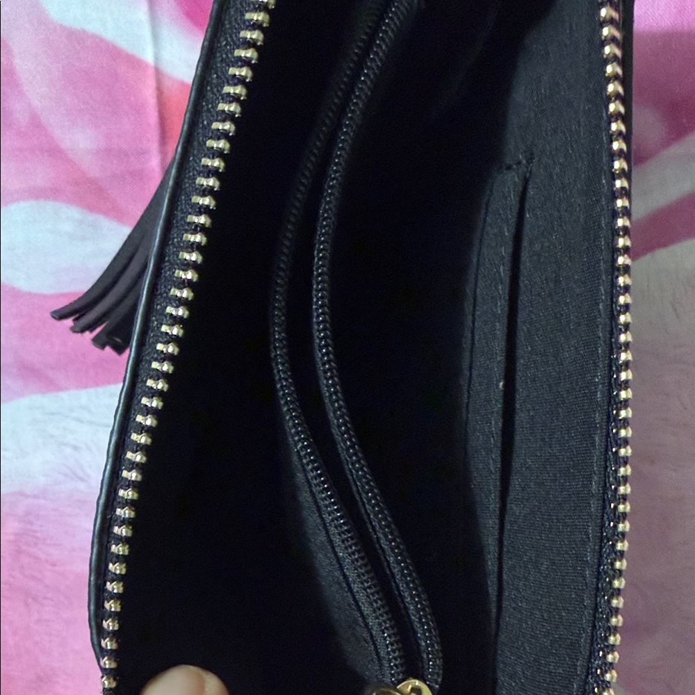 Nanette Lepore Textured Leather Tassel Keyring Wallet - Picture 5 of 5